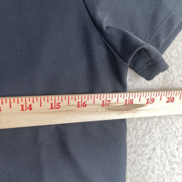 NWT Under Armour Polo Shirt Womens Small Black Viking Logo Golf Loose Fit NEW - Picture 6 of 16